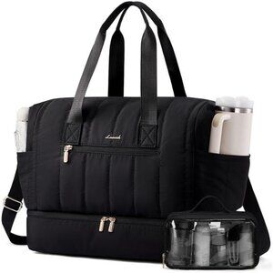 Travel Duffle Bag, Puffer Bags Black